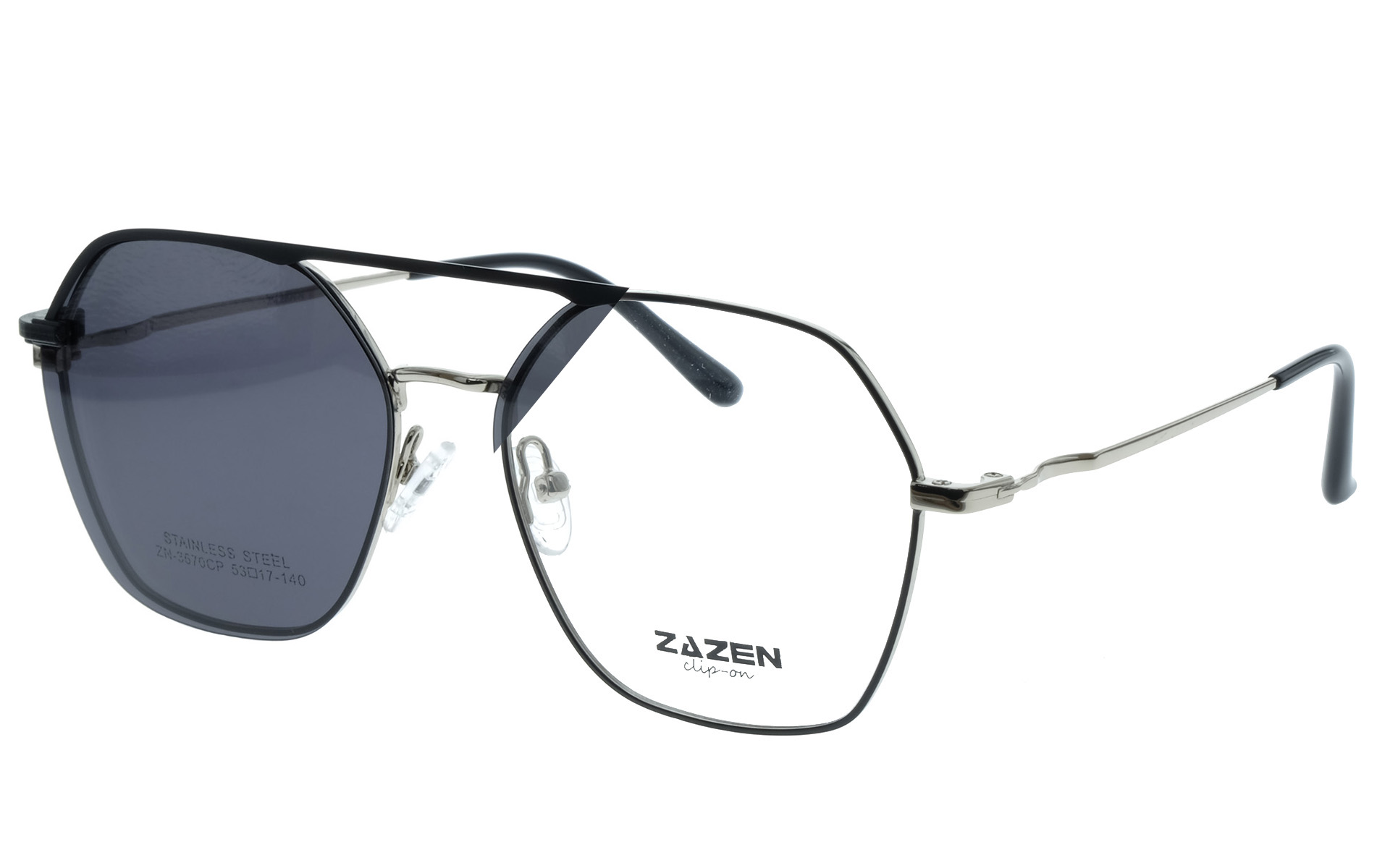 CLIPON Metal Hexagonal Plata-Negro